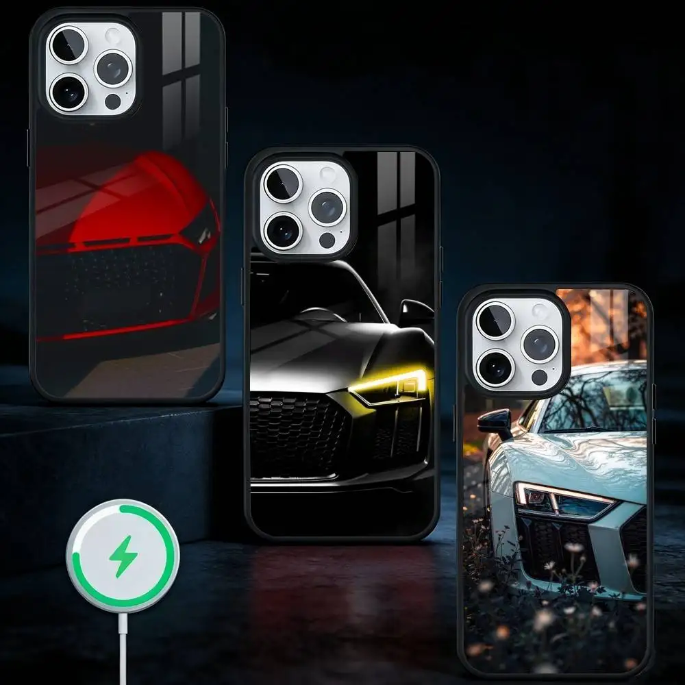 

German Racing Supercar Phone Case For iPhone17,16,15,14,13 Plus,Pro Max Magnetic For Magsafe Wireless Charging
