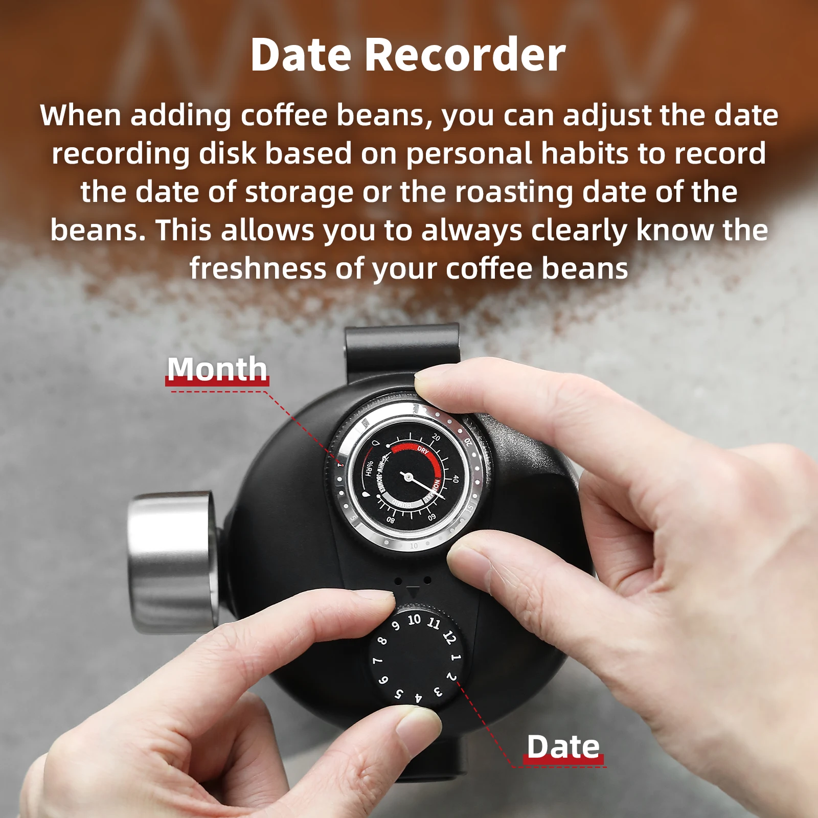 MHW-3BOMBER Gambo علبة مختومة محكم حبوب البن علبة مع صمام العادم تخزين الجرار ملعقة مغناطيسية أداة تخييم