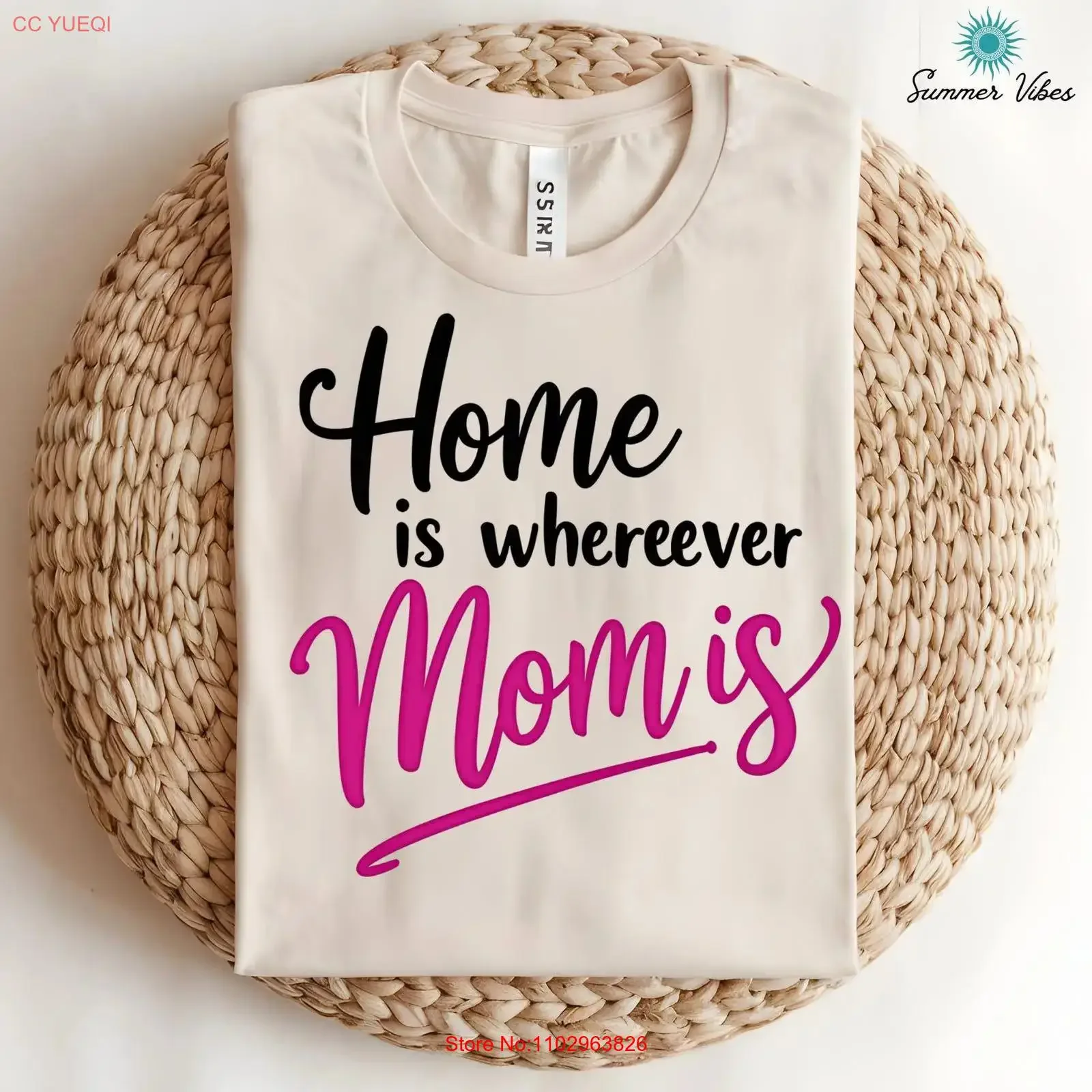 El hogar es donde está mamá, clipart con cita del Día de la Madre en formato PNG para camisetas, diseño de sublimación con sentimiento, archivo de descarga digital vintage