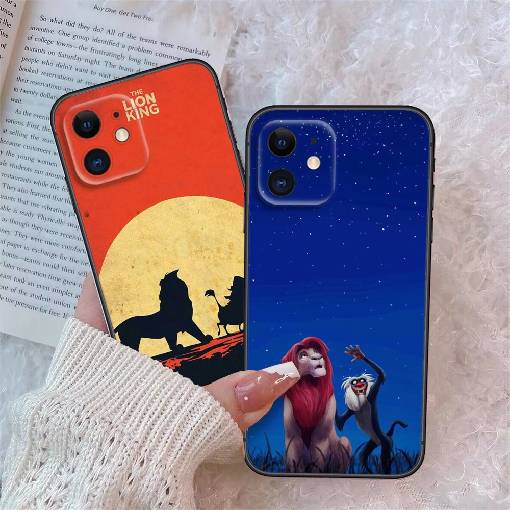 The lion king Anime Soft Silicone Phone Case for iPhone 15 14 Plus 13 12 11 X XS XR Pro Max Mini 8 7 Plus