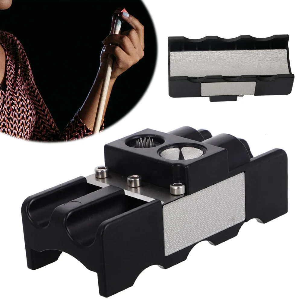 

Billiard Club Head Repair Tool Portable 9-in-1 Pool Cue Tip Grinding Tool Shaper Set for Billiards Lightweight Burnisher Grinder