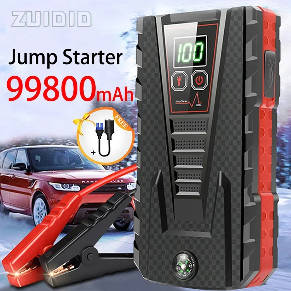 

99800mAh Car Jump Starter Device Power Bank 12V Automotive Battery Charger Starting Device Petrol Diesel Articles For Cars