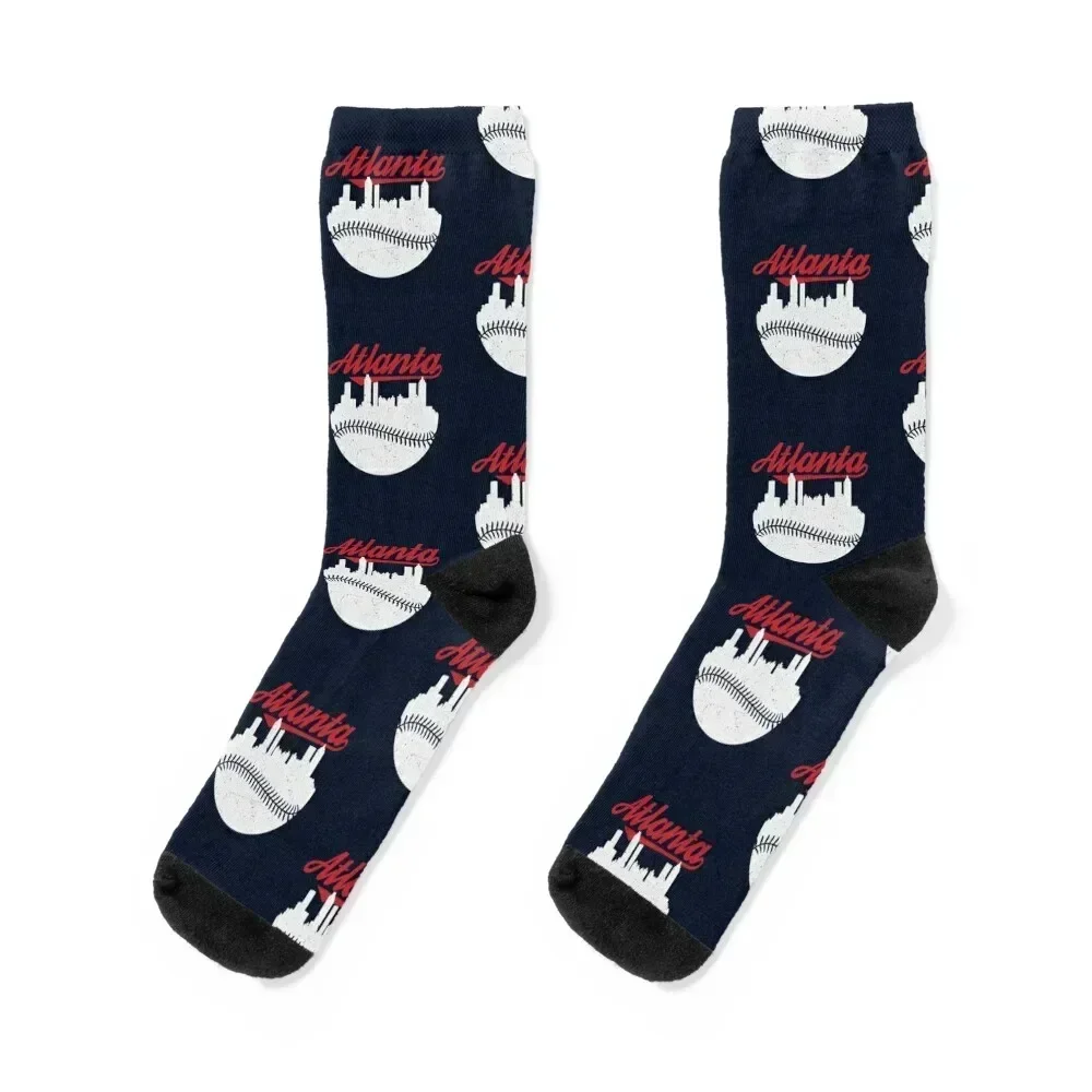 Atlanta Baseball Socks Rugby new in's Christmas halloween Socks Female Men's