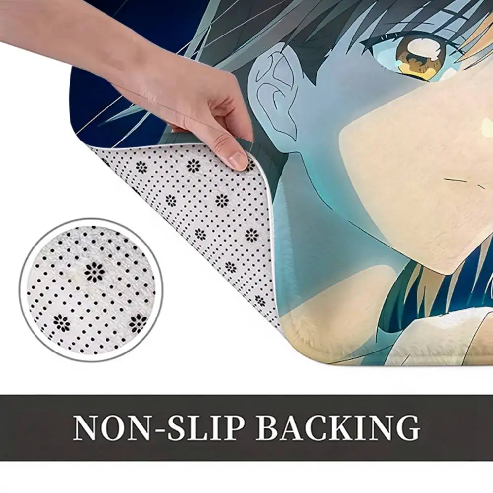 BB-Chinatsu B-Blue Box Anime Home Decor Short Plush Floor Mat, Non-Slip & Easy to Clean for Multi Doorways