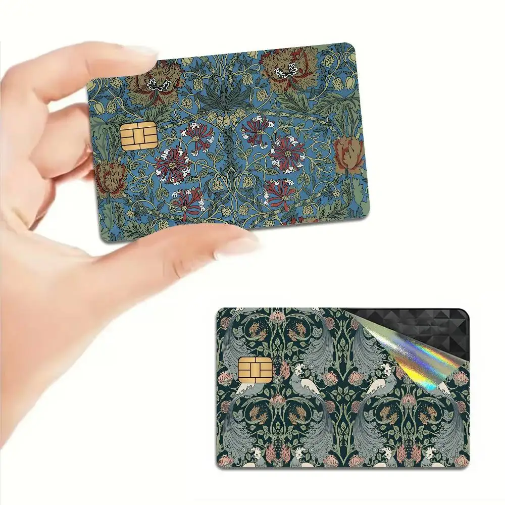 William Morris Anmie Sticker Film Skin Cover for Credit Card Debit Bank Card Front