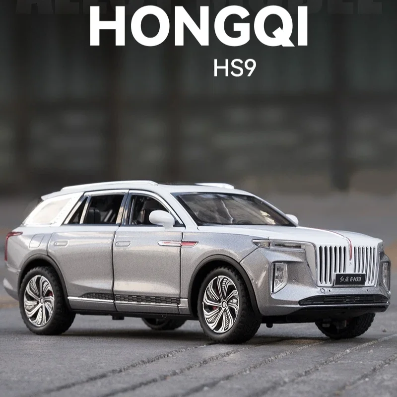 

HongQi E-HS9 Chinese Luxury SUV New Energy Car Simulation Exquisite Diecasts & Toy Vehicles CheZhi 1:24 Alloy Collection Model