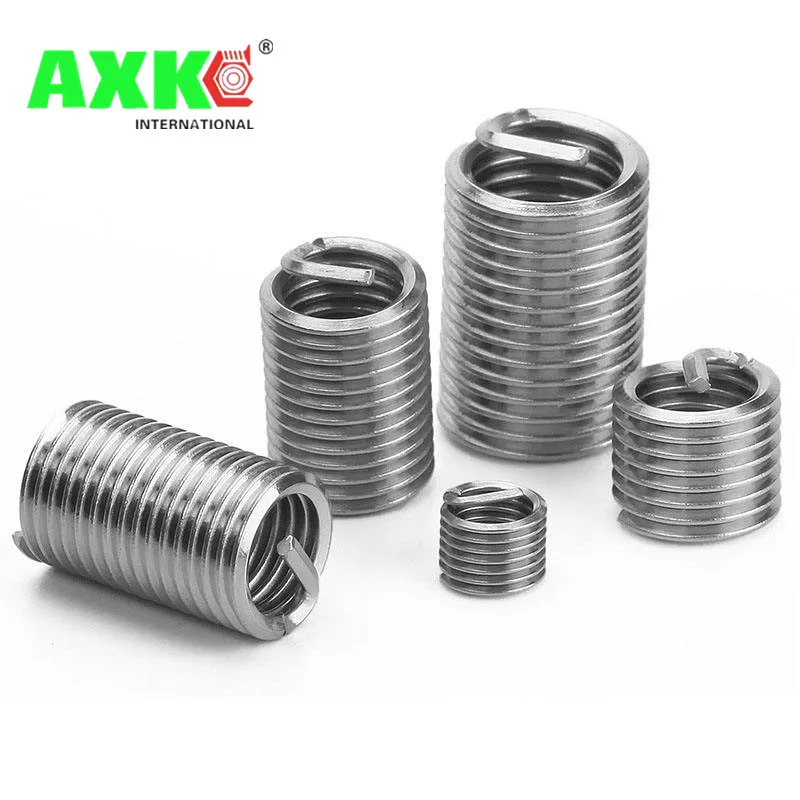 AXK 20pcs M12*1.75*1D Wire Thread Insert , M12 Screw Bushing , stainless steel Wire Screw Sleeve Thread Repair