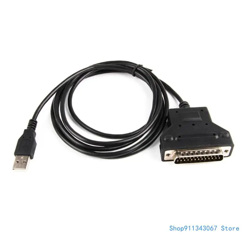 

180cm USB to DB25 25Pin Adapter Cord for Connecting Vintage Printers Line 180cm Drop shipping