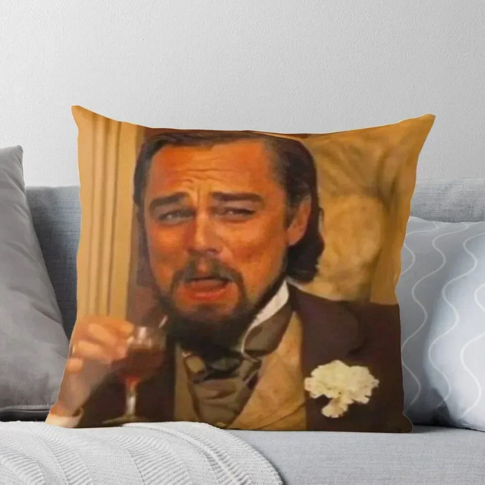 Leonardo DiCaprio Django Laughing 2020 new-style Throw Pillow christmas pillowcases Pillow Case Sofa Cover Couch Pillows pillow