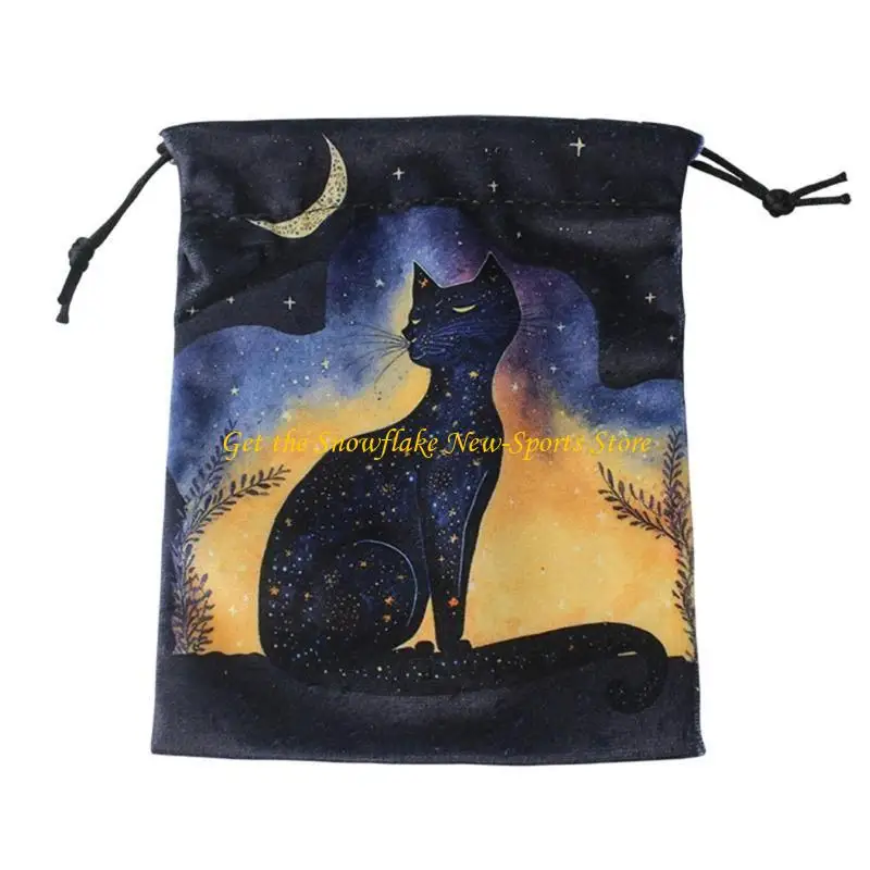 

E56D Mini Jewelry Dices Card Gifts Bag Drawstring Pouches Divinations Tarots Bag