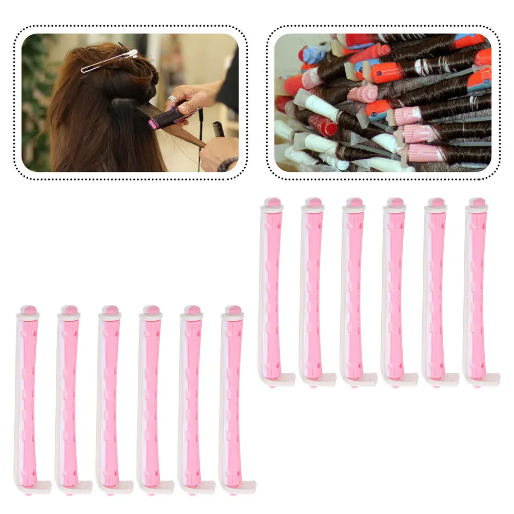 

24Pcs Wave Twisting Rods Portable Curl Perm Kit Reusable Plastic Hair Curlers Suitable for All Hair Lengths Salon Quality
