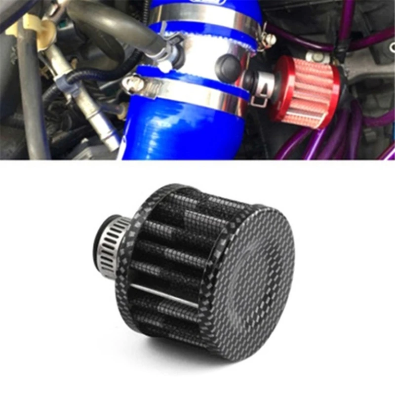 Universal Car Air Filter 12mm 25mm for Motorcycle Cold Air Intake High Flow Crankcase Vent Cover Mini Breather Filters