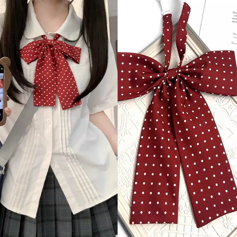 

Японская униформа в горошек, галстук-бабочка JK, красочные женские рубашки, галстуки-бабочки для школы, свадьбы, вечеринки, аксессуары для костюмов с бантом-бабочкой
