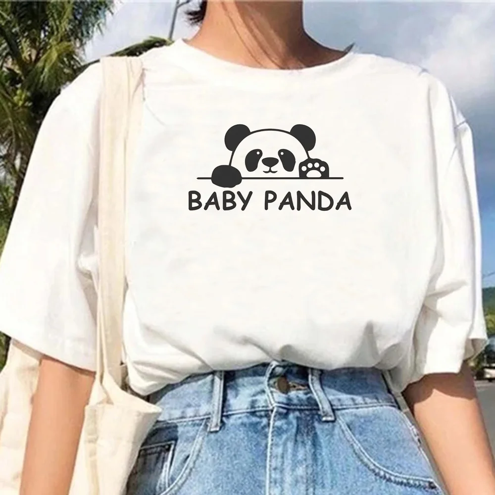 

Panda t shirt women streetwear graphic manga tshirt girl anime harajuku 2000s clothing