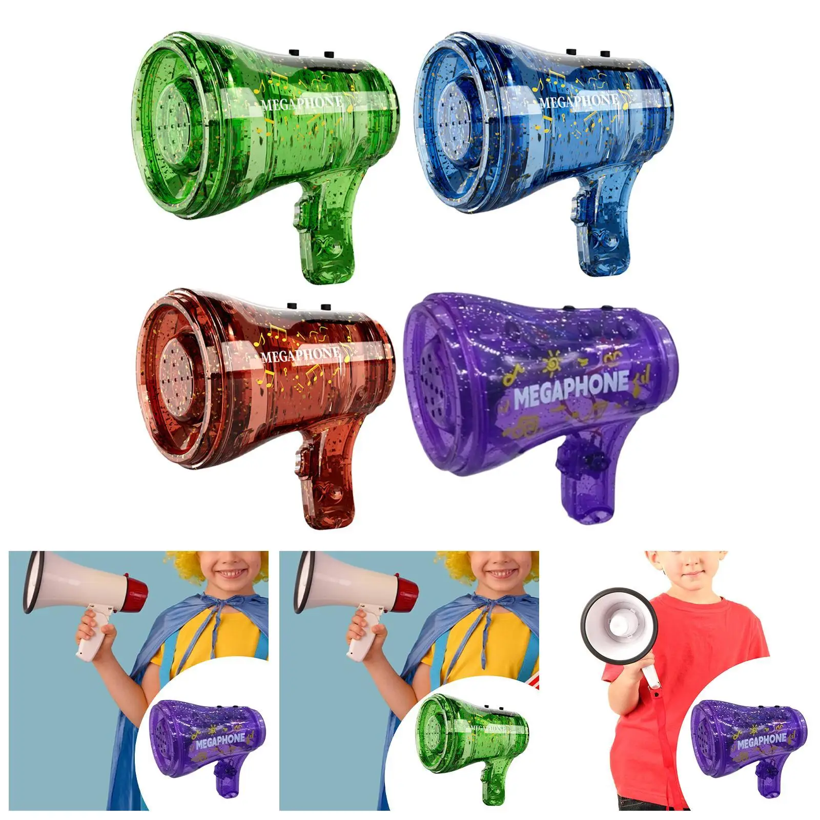 

Mini Speaker Keychain Toy Mini Megaphone Charm for Ages 3-8 Olds Children
