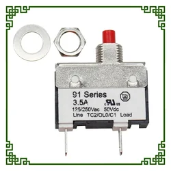 Kuoyuh 91 series Overload Thermal Protector  3.5 amp aotu reset motor battery thermal circuit breaker 10A 2.75A 7A