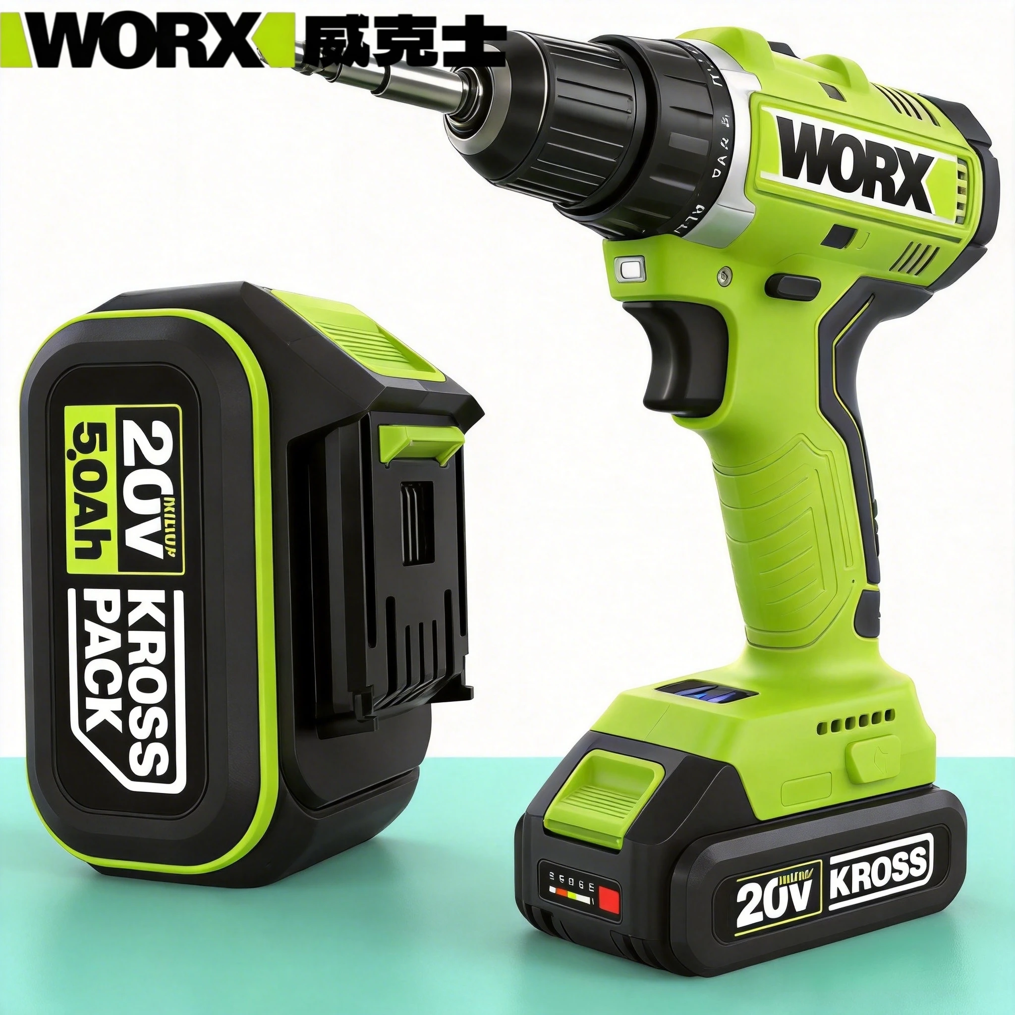 For 20V WORX Replacement Lithium-ion Battery 4.0/5.0/6.0Ah for WA3551 WA3551.1 WA3553 WA3641 WX373 Rechargeable Battery Tools