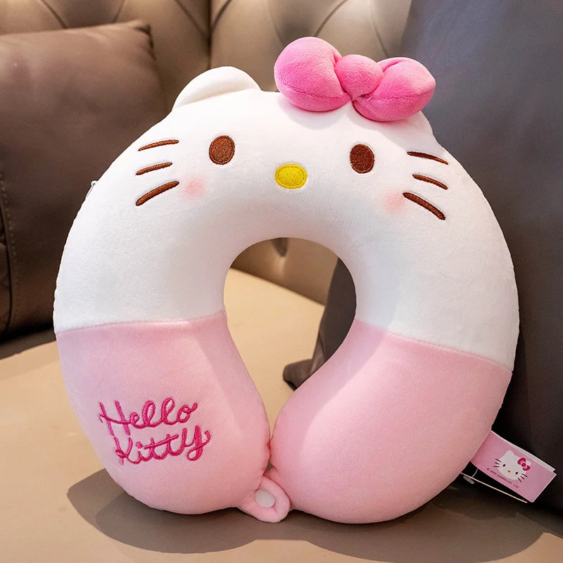 Hello Kitty U Shape Neck Pillow Memory Foam Travel Head Rest Office Nap Cushion Birthday Gift Christmas Gift