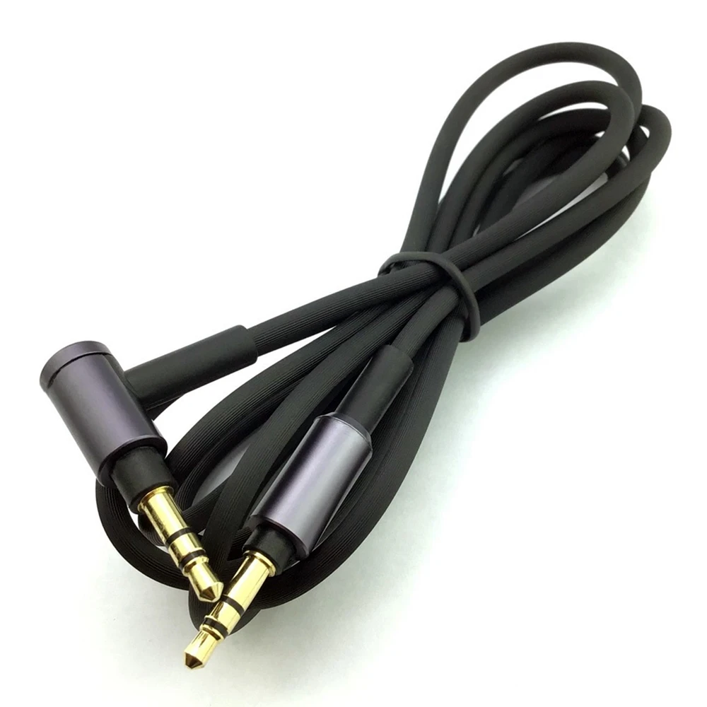 Para Sony WH-1000 XM2 XM3 XM4 H900N H800 Cable de audio para auriculares de 3,5 mm, 1,5 m/4,9 pies de largo (negro sin micrófono)