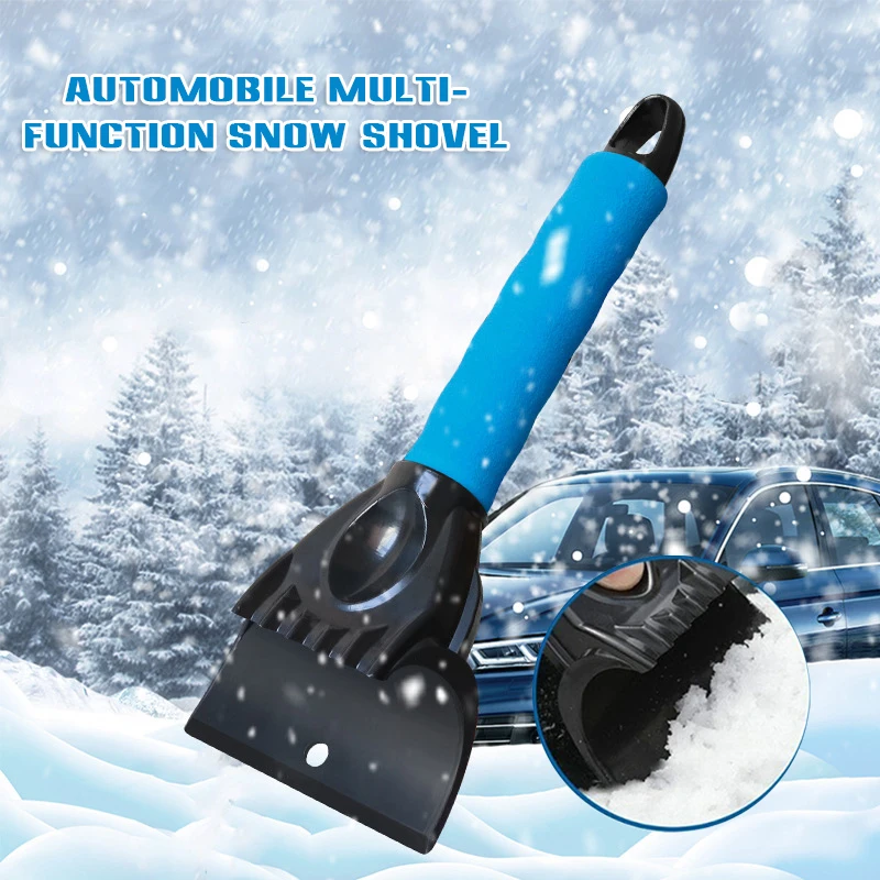 Car Windshield Snow Scraper Multi Function Hand Shovel for Defrosting Car Window Glass