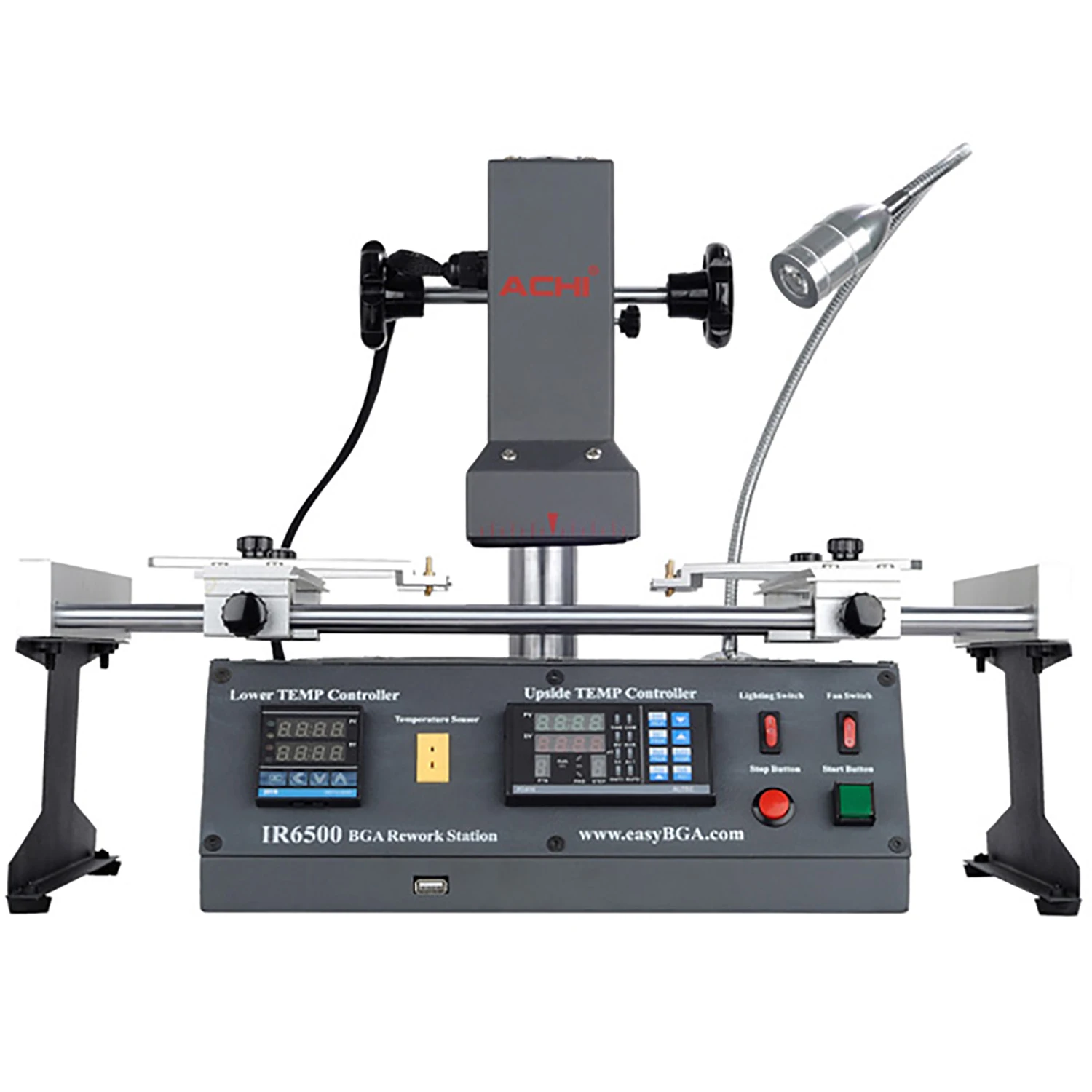 ACHI IR6500 Infrared BGA Soldering Rework Station For Motherboard Chip PCB Refurbished Repair System Heat Gun Welding Station