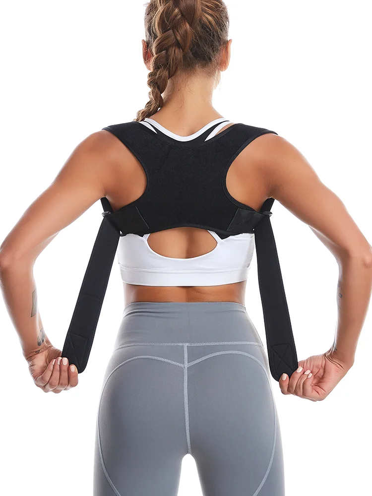 قابل للتعديل مصحح وضع الجسم الرقبة الظهر حزام داعم دعامة الكتف أحزمة دعم الكبار أحزمة الوقاية الحدباء غير مرئية #2