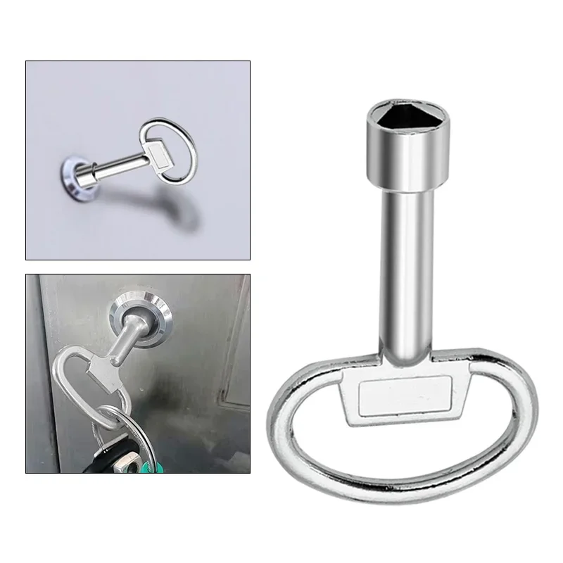 Tap Water Valve Triangle Wrench Chassis Cabinet Door Elevator Door Lock Valve Key Multi-purpose Triangle Key