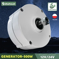 Generator z turbiną wiatrowy PMG 500w 12V 24V 750 Rpm AC DC magnetyczny Dynamo turbina wodna Hydro Alternator darmowej energii wiatrak