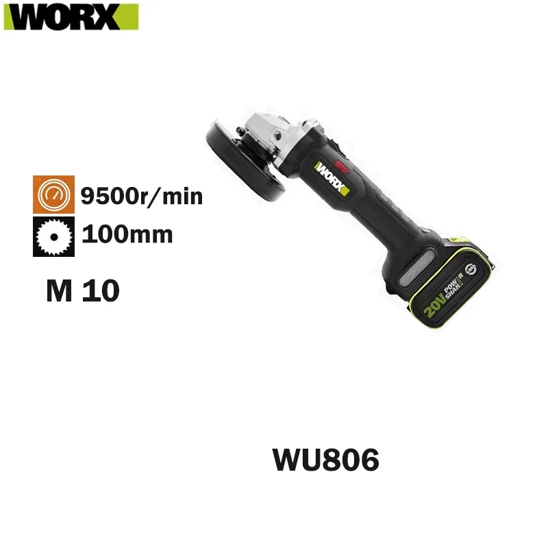 WORX Режущий станок WU806 Шлифовальный станок Полировальный станок 20 В Беспроводные электроинструменты