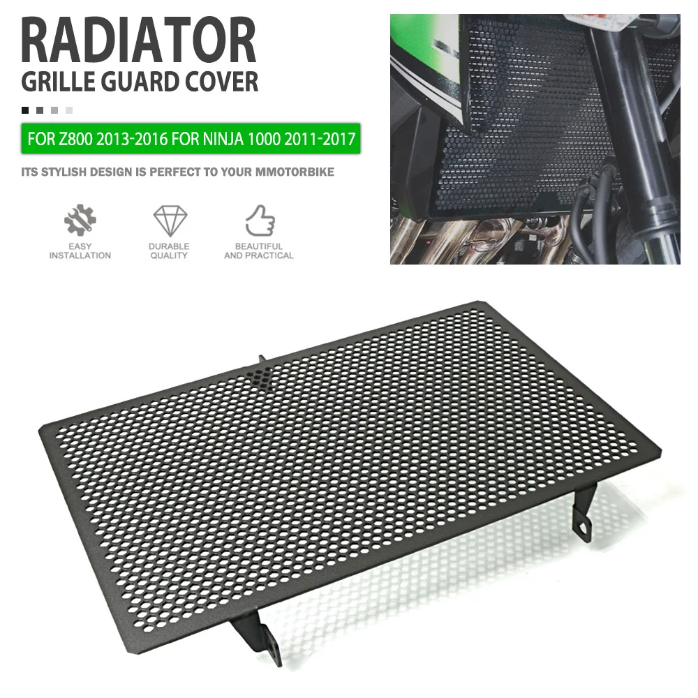 

Radiator Guard For Kawasaki Z800 2013 2014 2015 2016 For NINJA 1000 2011-2017 Motorcycle Radiator Grille Cover Protector Access