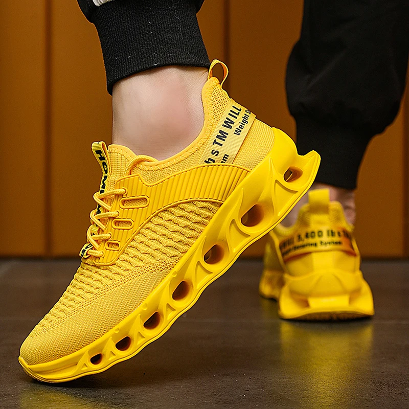 

Men Running Shoes Comfortable Breathable Mesh Sneakers Lightweight Sports Shoes For Anti Slip Walking Jogging Casual Shoes