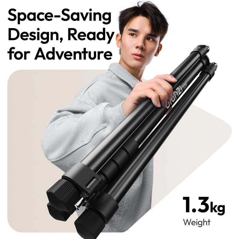 Ulanzi T270 2,7 м световая подставка, складной штатив с нагрузкой 6 кг для фотографий, видеосветильников, камер Livestream Vlog с универсальным креплением