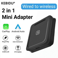Mini 2 in 1 Wired to Wireless Carplay Android Auto Adapter for Car Radio Smart Audio Box Bluetooth Dongle WiFi Auto Connection