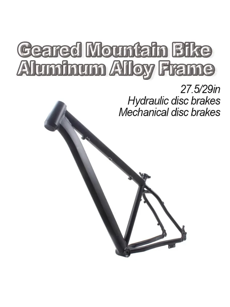 AliExpress NONE MTB Frame with Gears 29/27.5 Inch Aluminum Alloy Mountain Bike Frame 17 Inch Disc Brake Compatible MTB Frame Derailleur Ready
