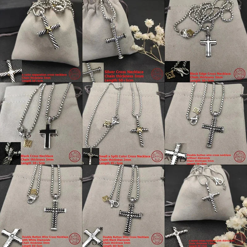 

High Quality Fashion Dy Cross Pendant Necklace