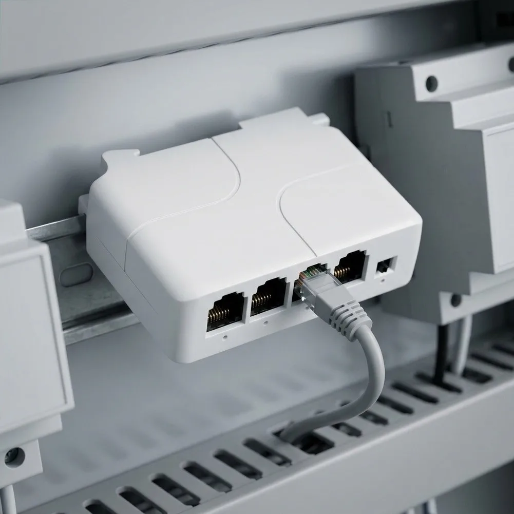 4-Port PoE= Extender 100Mbps Network Switch For IP Camera NVR System Housing For Home Office Security Camera Network Setup
