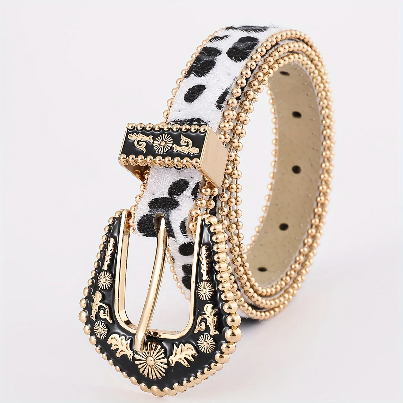 1 piece of PU belt for both men and women, thin flannel, Bohemian style, perfect for shopping and party wear, suitable for daily