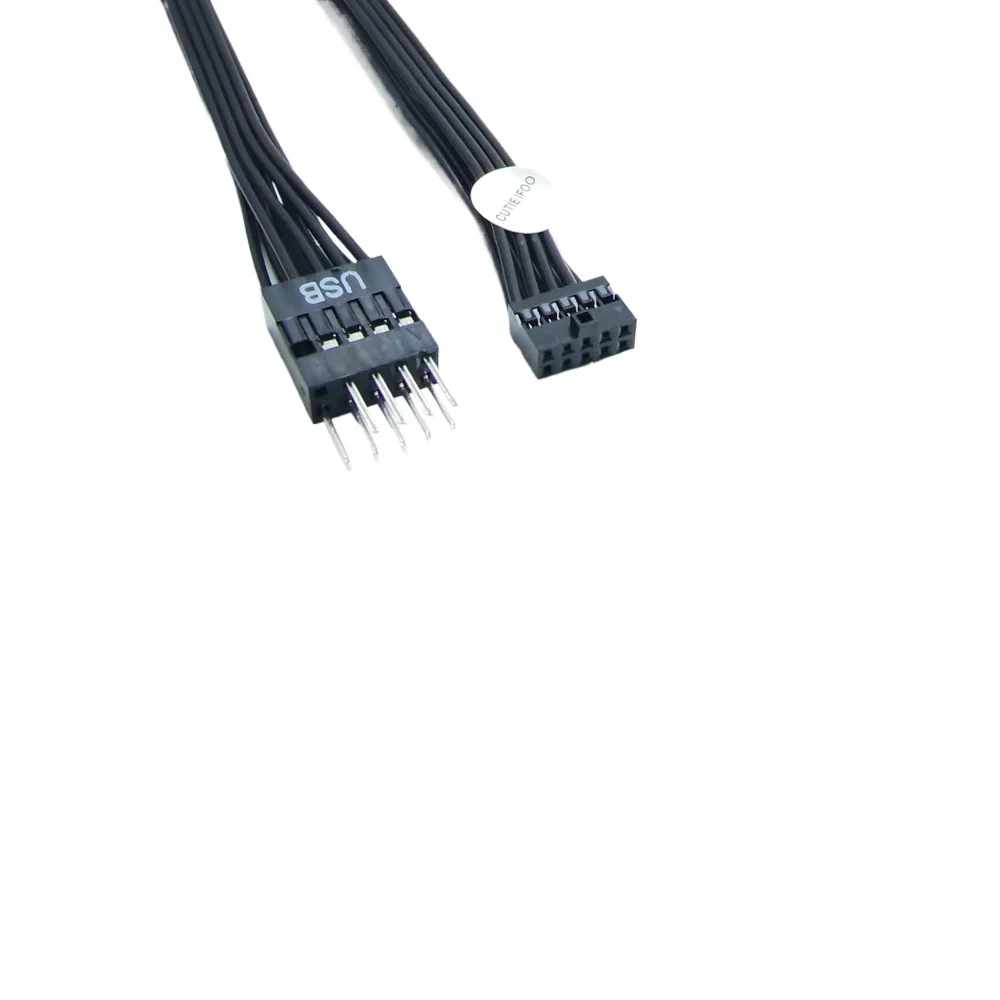 Dupont Mini USB 2,0mm 10-polige Buchse auf 2,54mm 9-poliges Stecker-Verlängerung kabel für PC-Motherboard 12cm