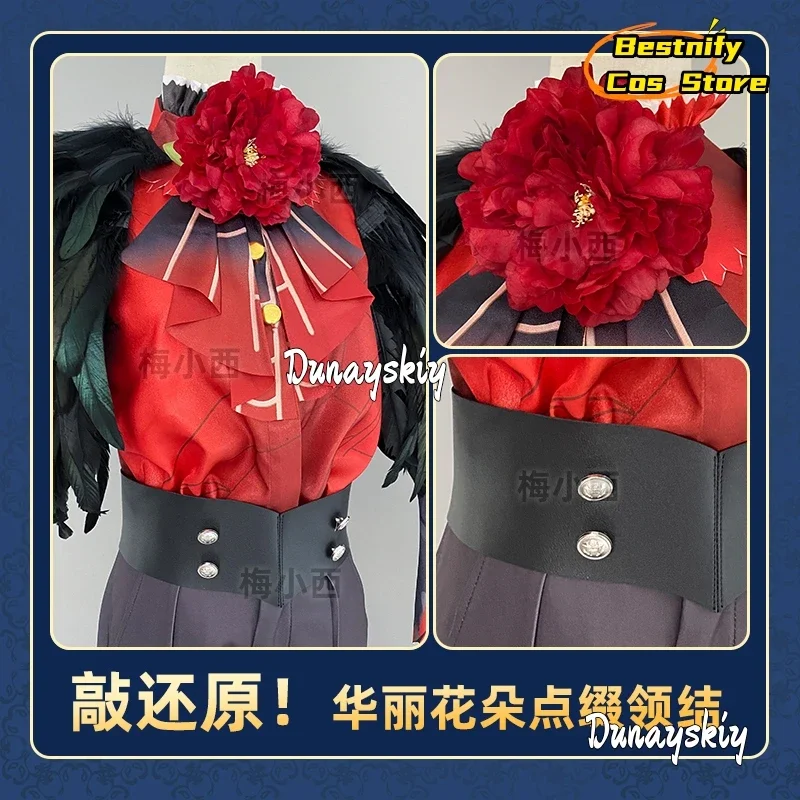 تأثيري الهوية الخامس إدغار فالدن الرسام متعدد الألوان الطباعة تأثيري حلي مبالغ فيها ريشة البدلة طقم قبعات لعب الأدوار شعر مستعار حذاء