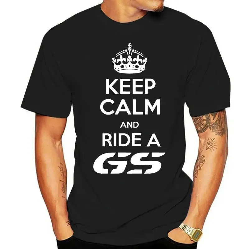 2023 Fashion Keep Calm and Ride a GS T shirt R 1200 Biker Gift Motorrad Motorcycle Tee shirt