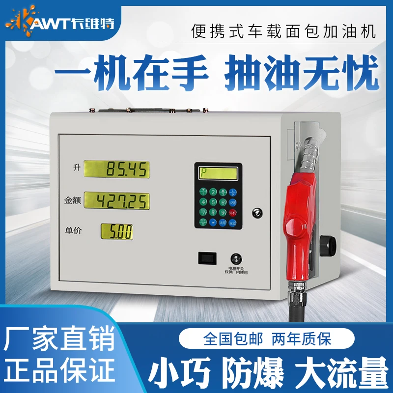 Car mounted 12V24V220V small gasoline fuel dispenser automatic meter pumping pumping equipment