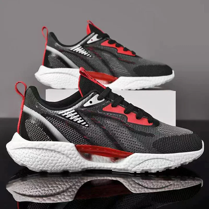 

Men Sneakers Breathable Lightweight Sports Shoes for Men Outdoor Anti-Slip Running Shoes Mesh Lace-Up Male Tennis Free Shipping