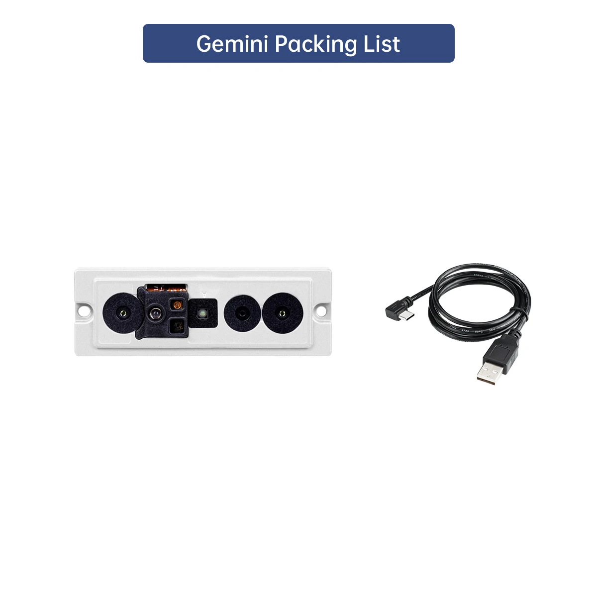 Câmera ORBBEC Gemini Plus ROS Robot SLAM Câmera de visão de carro inteligente