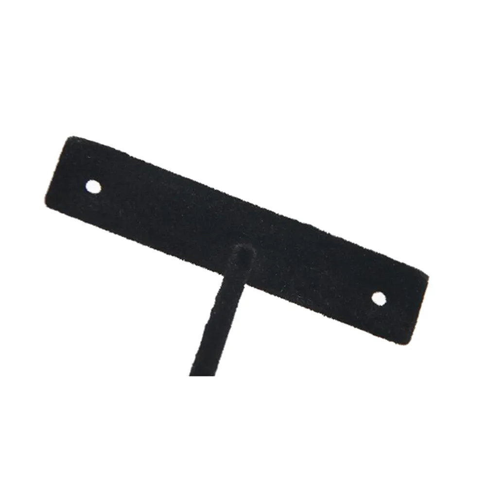 

Набор из 2 Т-образных флокированных подставок для серег с разной высотой, органайзер для демонстрации ювелирных изделий, колец, часов, без пыли