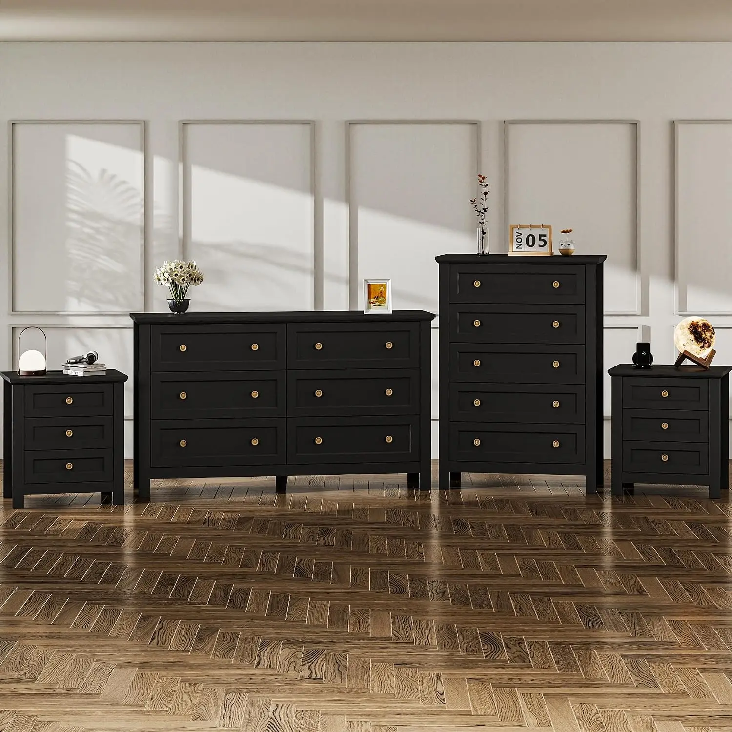 4-Piece Farmhouse Bedroom Furniture Set 1