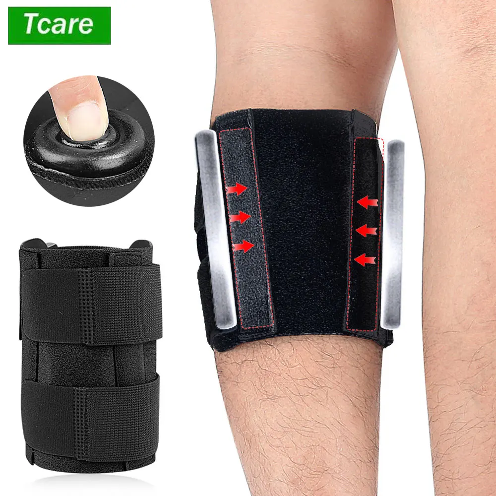 1 Pcs Shin Splint Adjustable Neoprene Shin Splint & Leg Compression Support Strap for Strains, Injuries, Pain