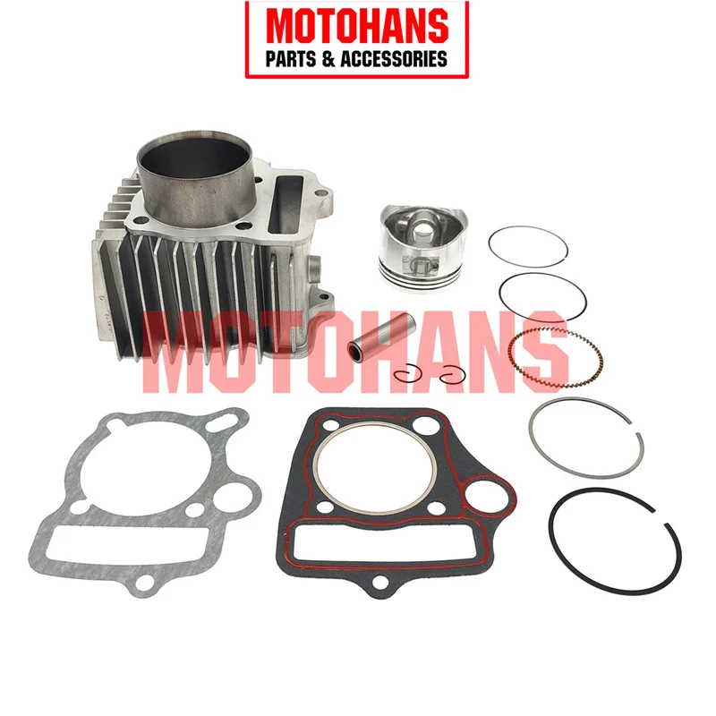 BX16061482 152FMH CD110 C110 52.4MM CYLINDER AND PISTON KIT WITH 13MM PIN 4T 110CC ENGINE PARTS FOR CUBS ATV CROSS DIRT BIKE