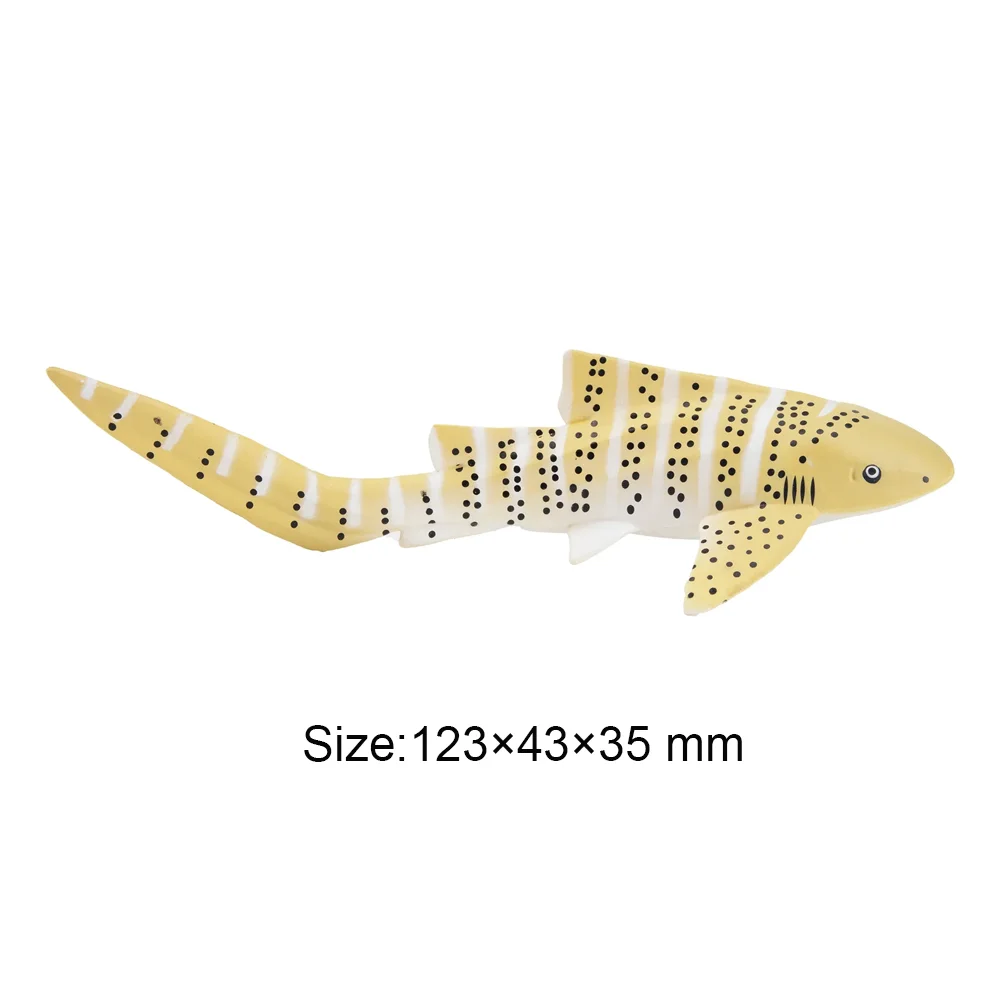 Toymany Simulation  Zebra Shark Ocean Animal Model Toy Mini Figures Dolls Action Figurines Toys for Children Gift