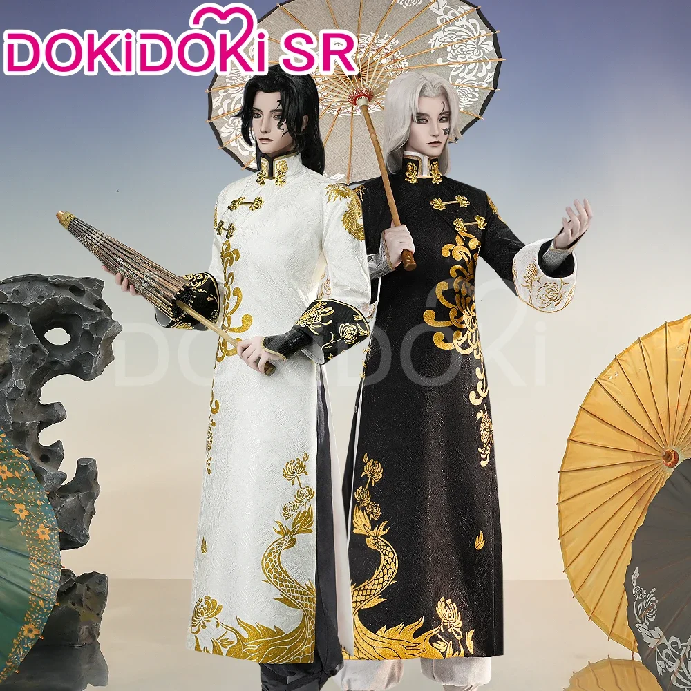 

25 White Guard Black Guard Cosplay Costume Game Identity V DokiDoki-SR Black and White Impermanence Wu Chang Xie Bi An Fan Wujiu