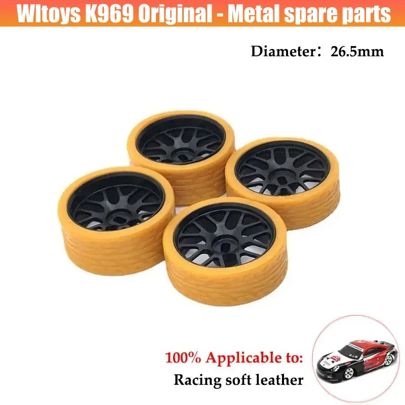 4PCS Crawler Wheels Tires Rubber Tyre for 1/12 Wltoys 284131 K969 K979 K989 P929 RC 4WD Traxxas Upgrade Parts  Car Accessories